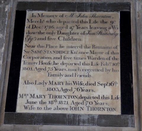 Saml Standidge memorial